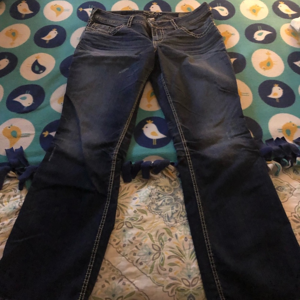 Silver size 16 bootcut. Dark wash